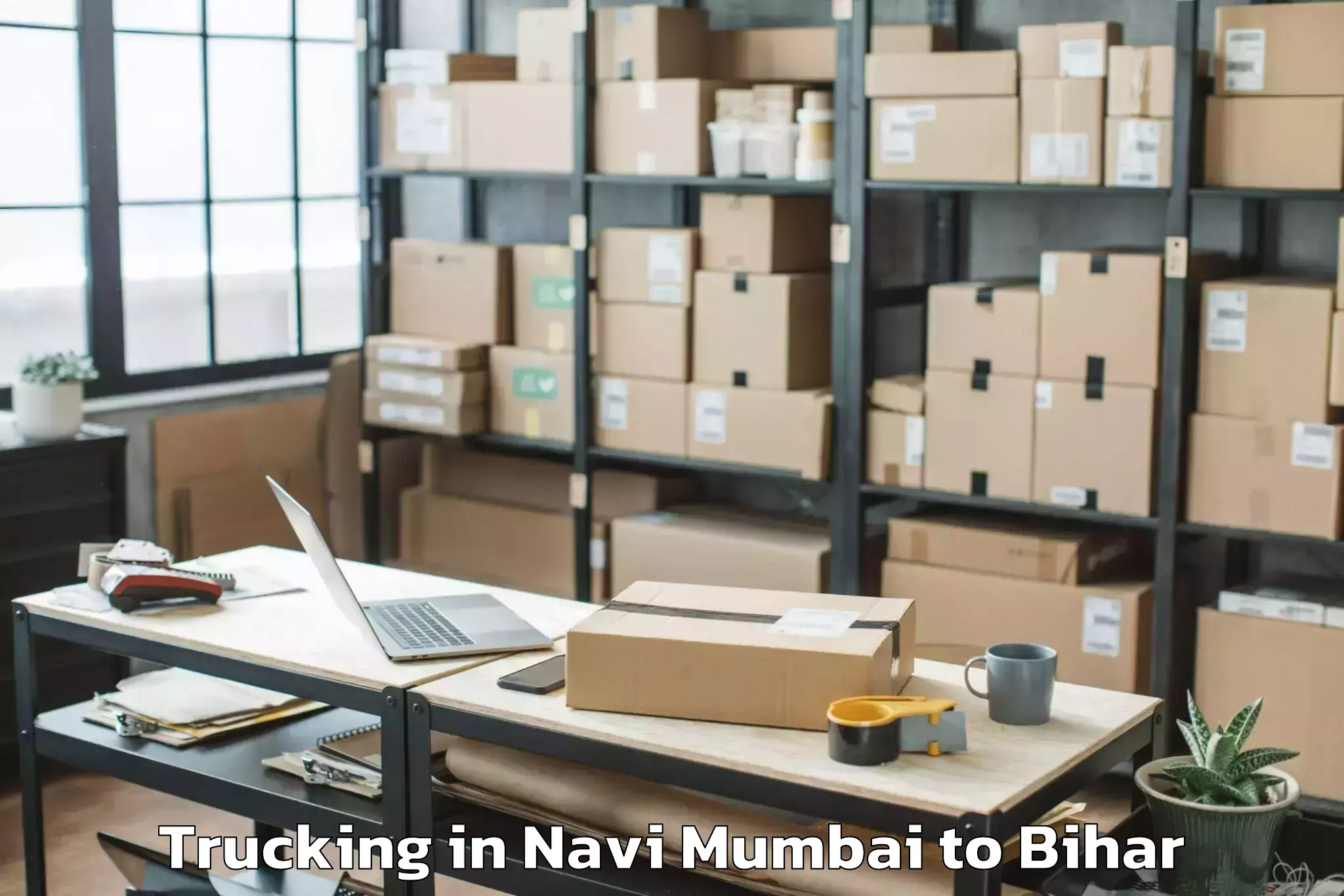 Easy Navi Mumbai to Saraiya Trucking Booking